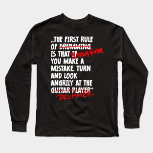The First Rule Of Guitarist Long Sleeve T-Shirt